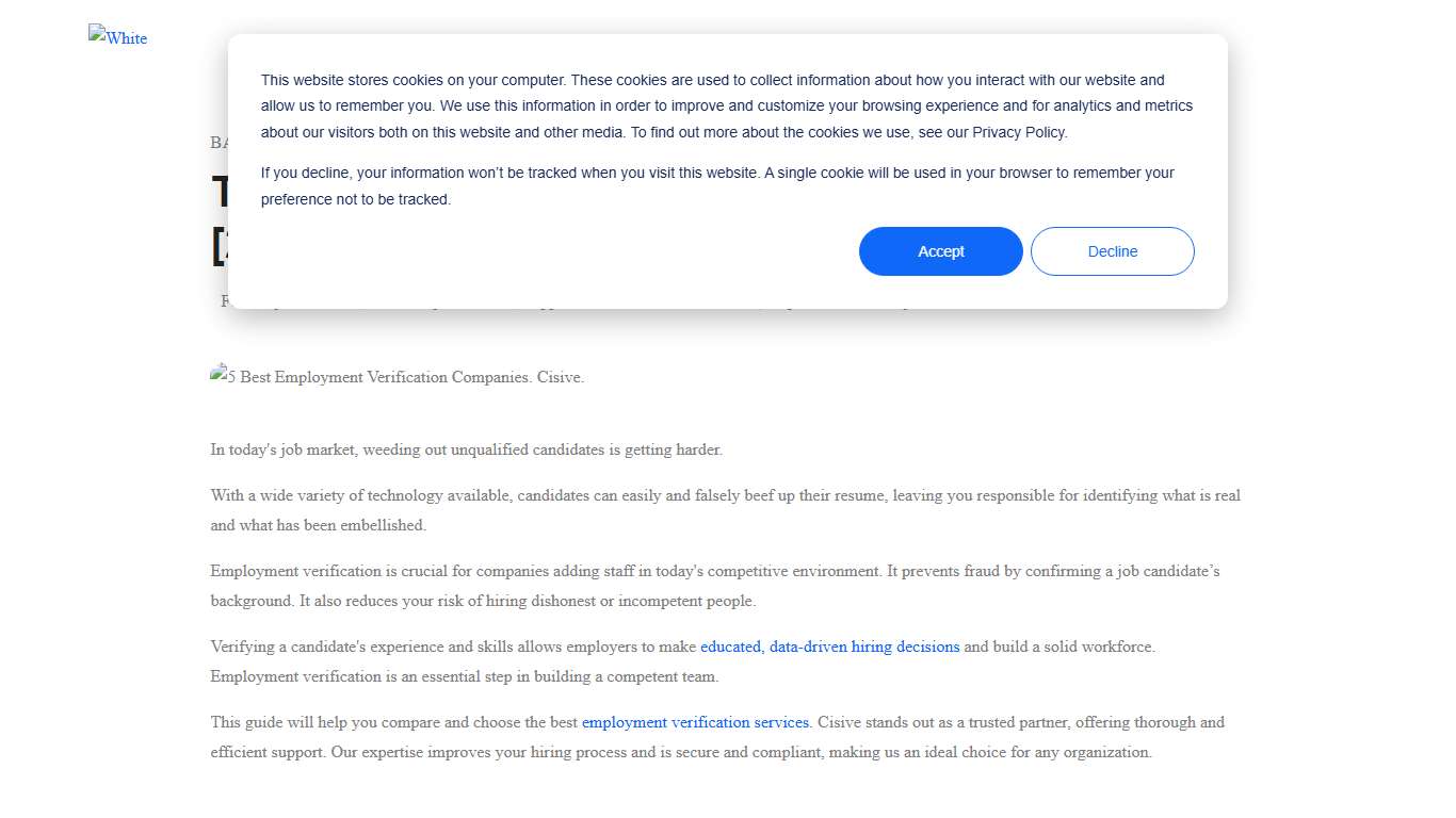 The 5 Best Employment Verification Companies [2026]
