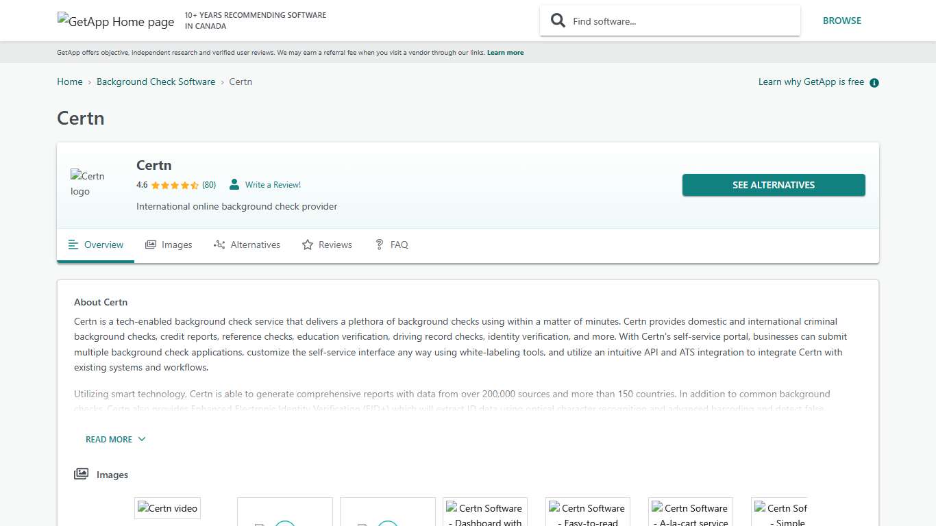 Certn Reviews, Prices & Ratings GetApp Canada 2026